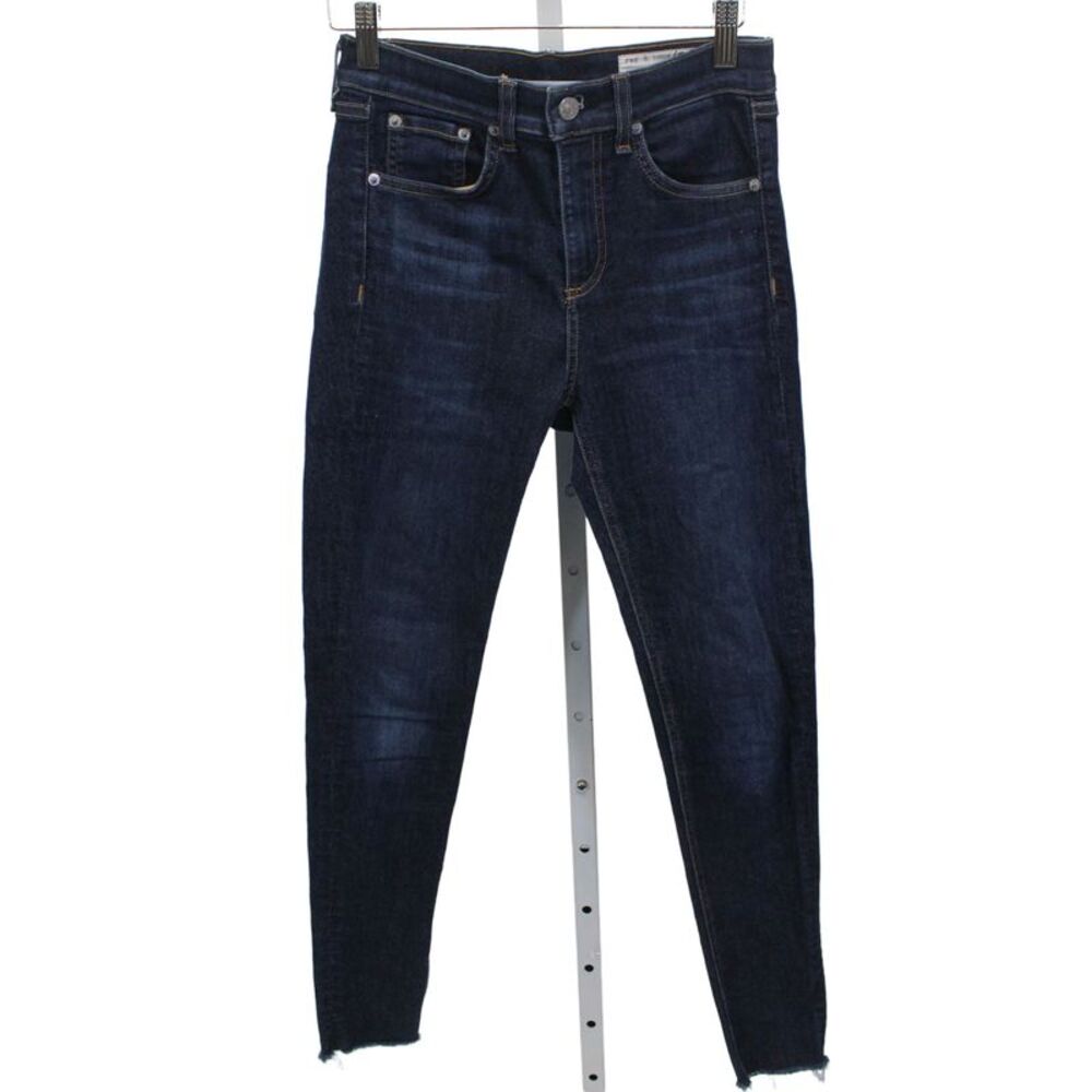 Rag & Bone Jean Womens Ankle Jeans Blue Cotton Size 24